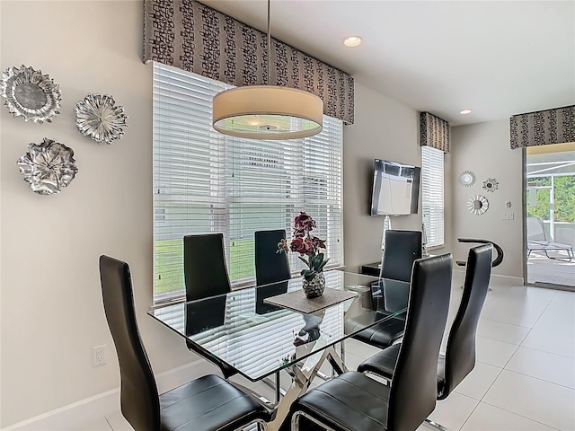 1521 Tranquil Ave, Clermont, FL 34714 - tiled dining space with baseboards and recessed lighting