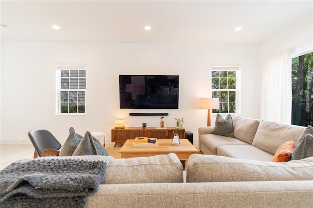 1545 Fairview Cir, Reunion, FL 34747 - tiled living room featuring plenty of natural light and recessed lighting