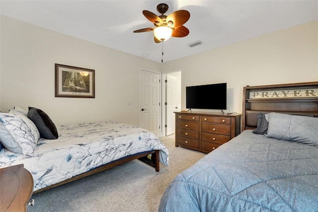 3316 Regal Crest Dr, Longwood, FL 32779 - bedroom featuring light colored carpet and a ceiling fan