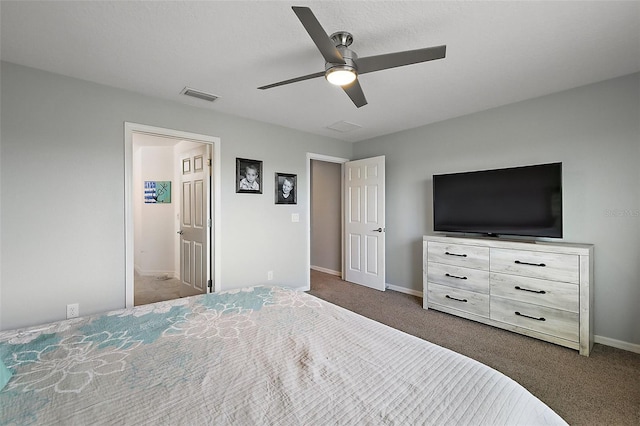 1292 Cavender Creek Rd, Minneola, FL 34715 - unfurnished bedroom with carpet floors and a ceiling fan