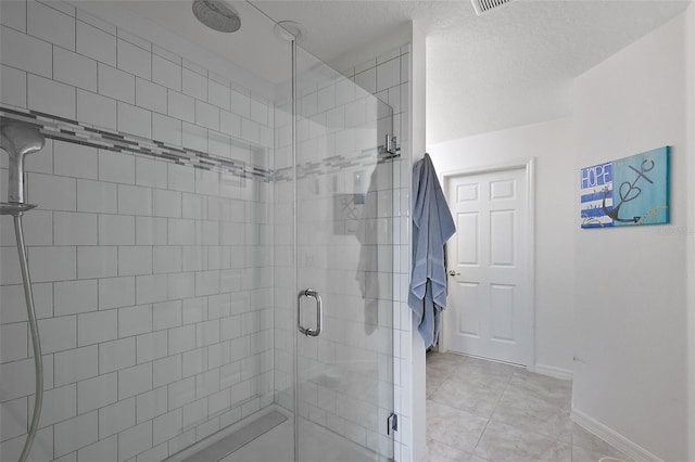 1292 Cavender Creek Rd, Minneola, FL 34715 - bathroom featuring a shower stall and tile patterned floors