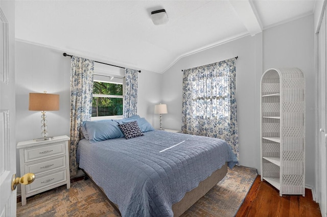 815 E 11th Ave, Mount Dora, FL 32757 - bedroom with wood finished floors and lofted ceiling