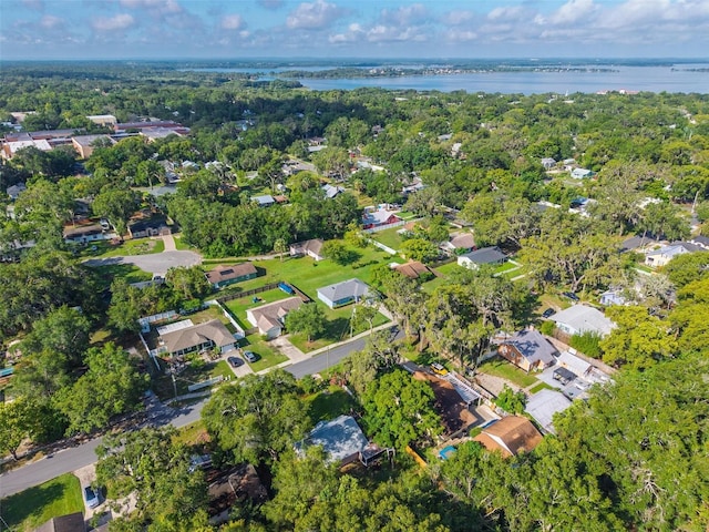 815 E 11th Ave, Mount Dora, FL 32757 - aerial view of property's location with a large body of water and nearby suburban area