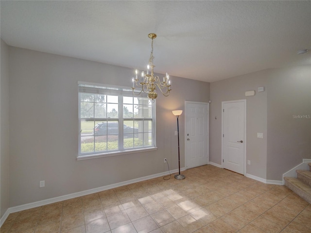 7462 Bentonshire Ave, Windermere, FL 34786 - unfurnished room featuring a chandelier and stairs