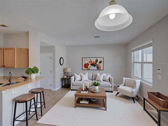 7462 Bentonshire Ave, Windermere, FL 34786 - living room featuring light wood finished floors and baseboards