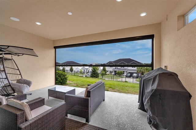 1593 Osprey View Dr, Apopka, FL 32703 - view of patio / terrace featuring a residential view and outdoor lounge area