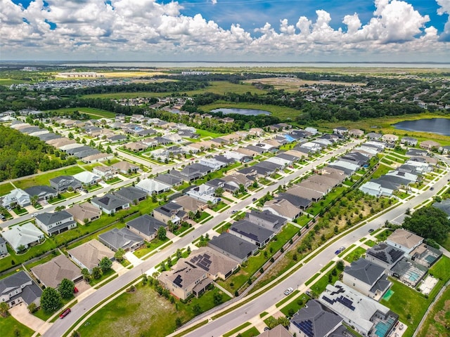 1593 Osprey View Dr, Apopka, FL 32703 - aerial view of residential area featuring a large body of water