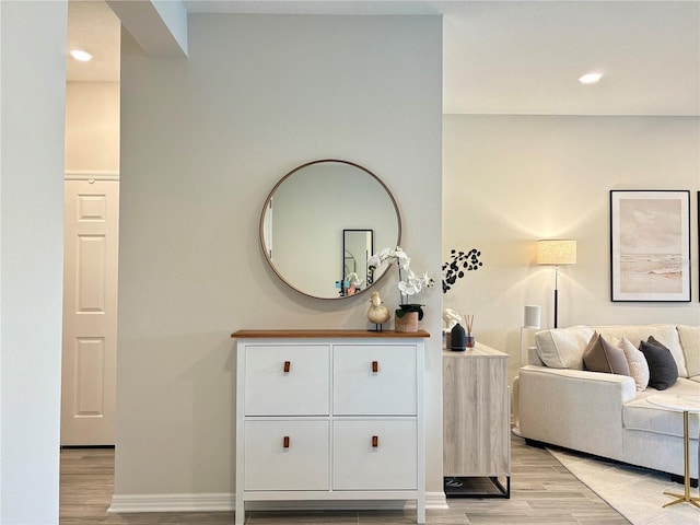 4171 Via Sienna Cir, Sarasota, FL 34243 - detailed view of wood finished floors and recessed lighting