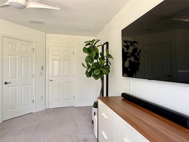4171 Via Sienna Cir, Sarasota, FL 34243 - hall with carpet and a textured ceiling
