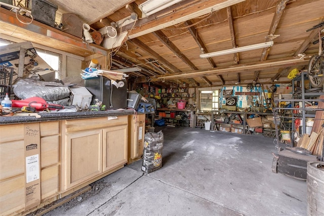 905 Flewelling Ave, Ocoee, FL 34761 - garage featuring a workshop area