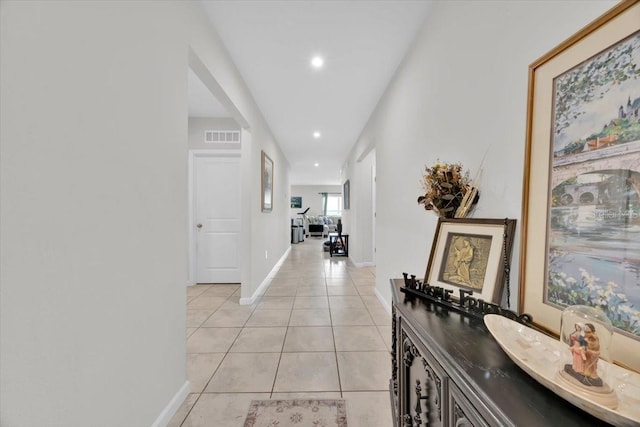145 Piave St, Haines City, FL 33844 - corridor with light tile patterned floors and recessed lighting