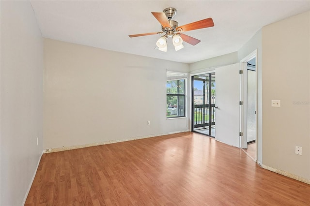 3118 S Semoran Blvd Unit 2, Orlando, FL 32822 - empty room featuring wood finished floors and a ceiling fan