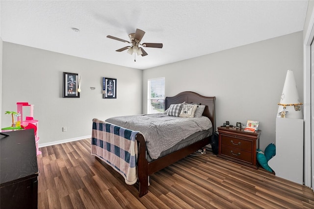 1224 Blackwater Pond Dr, Orlando, FL 32828 - bedroom featuring wood finished floors and a ceiling fan