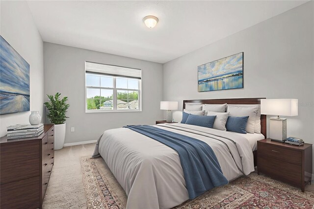 2541 Leyland Cypress Ln, Sanford, FL 32773 - bedroom featuring baseboards and light carpet