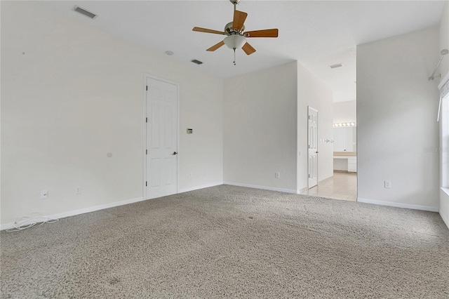 19554 Spring Oak Dr, Eustis, FL 32736 - spare room with ceiling fan and light colored carpet