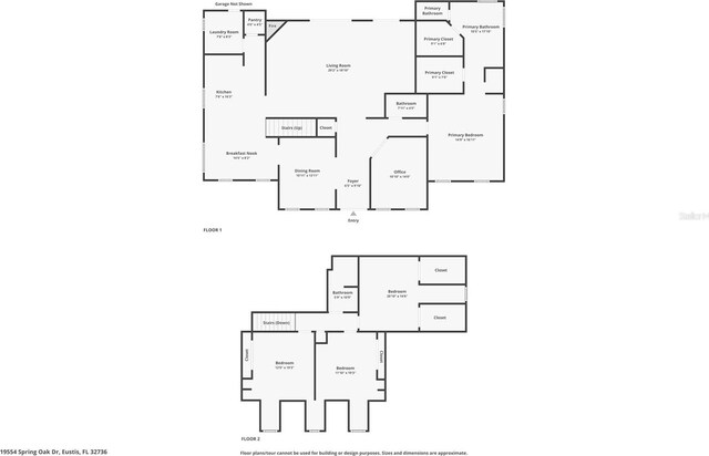 19554 Spring Oak Dr, Eustis, FL 32736 - view of floor plan / room layout
