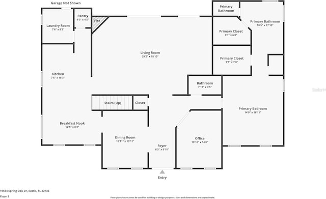 19554 Spring Oak Dr, Eustis, FL 32736 - view of property floor plan