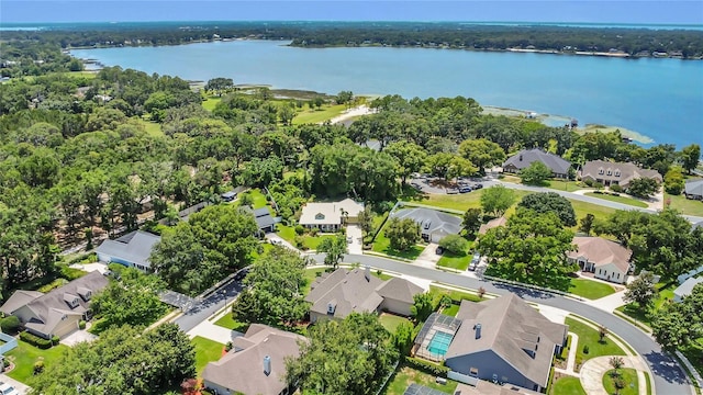 19554 Spring Oak Dr, Eustis, FL 32736 - aerial view of residential area with a large body of water