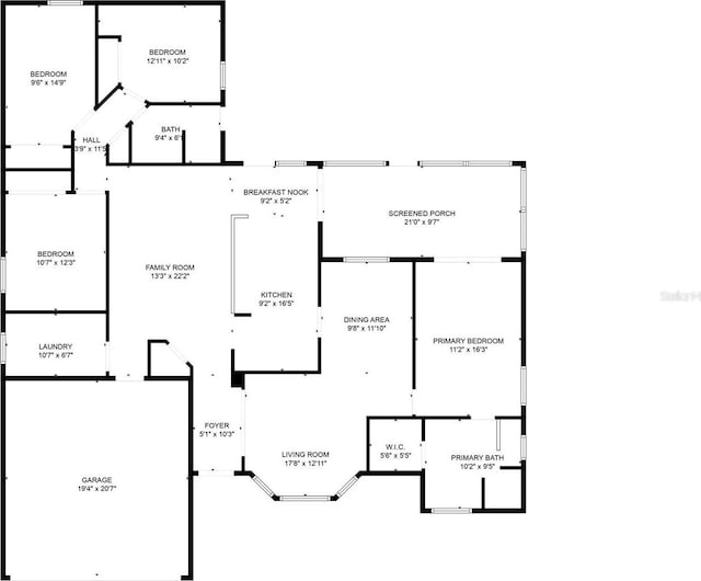 2406 Sweetwater Blvd, Saint Cloud, FL 34772 - view of home floor plan