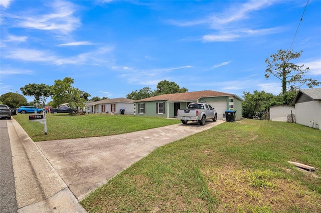 6401 Fortune Ln, Apopka, FL 32712 - single story home featuring driveway, a front yard, and an attached garage