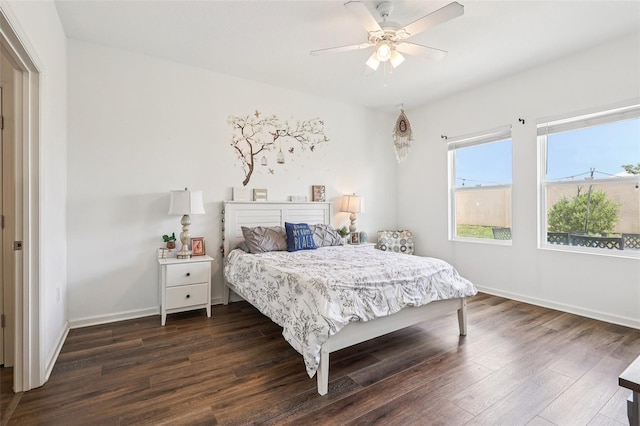 785 Orchid Grove Blvd, Davenport, FL 33837 - bedroom with dark wood finished floors and a ceiling fan