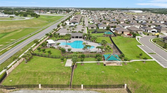 785 Orchid Grove Blvd, Davenport, FL 33837 - aerial view of residential area with a pool