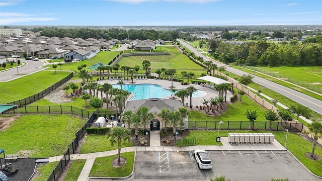 785 Orchid Grove Blvd, Davenport, FL 33837 - bird's eye view of a pool area