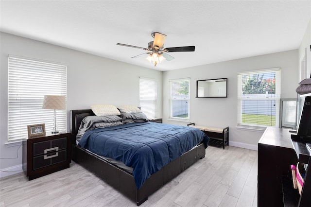 4478 Yachtmans Ct, Orlando, FL 32812 - bedroom featuring light wood-style flooring and ceiling fan