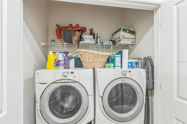 819 Lucent Sands Ct, Brandon, FL 33511 - laundry area with washer and clothes dryer