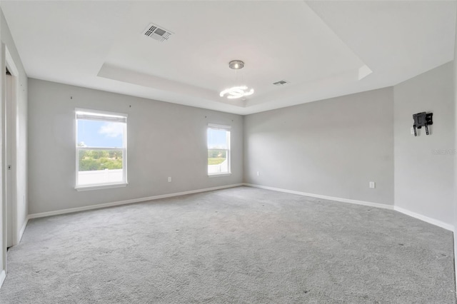 1159 Mountain Flower Ln, Davenport, FL 33837 - unfurnished room featuring a tray ceiling, healthy amount of natural light, and carpet