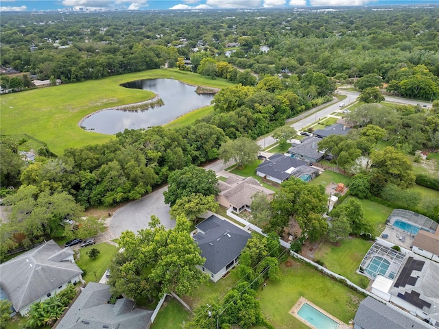 2024 Flaming Arrow Ct, Fern Park, FL 32730 - aerial view of residential area featuring a large body of water