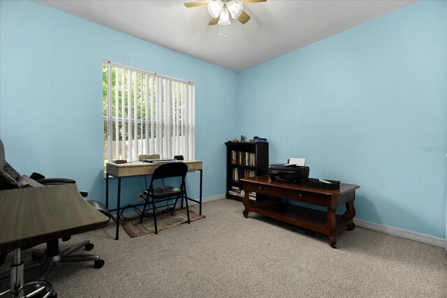 303 Mariana Way, Kissimmee, FL 34758 - office with carpet flooring and a ceiling fan