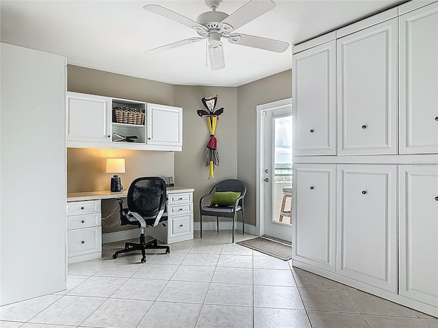 2055 S Atlantic Ave Unit 1410, Daytona Beach Shores, FL 32118 - office space with a ceiling fan and light tile patterned floors