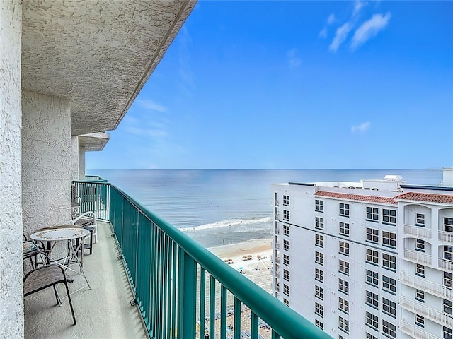 2055 S Atlantic Ave Unit 1410, Daytona Beach Shores, FL 32118 - balcony featuring a water view