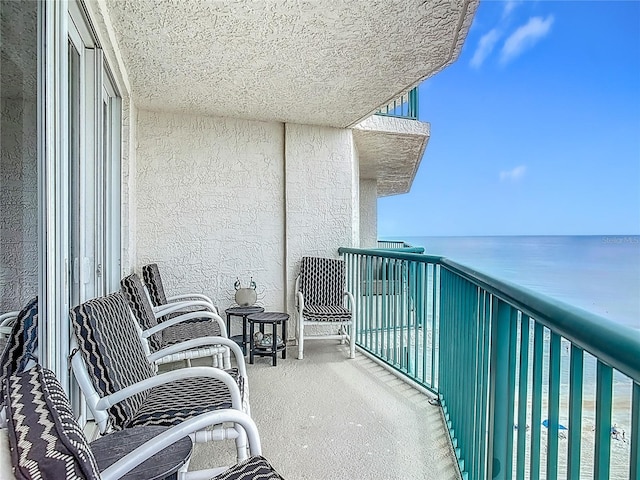 2055 S Atlantic Ave Unit 1410, Daytona Beach Shores, FL 32118 - balcony featuring a water view