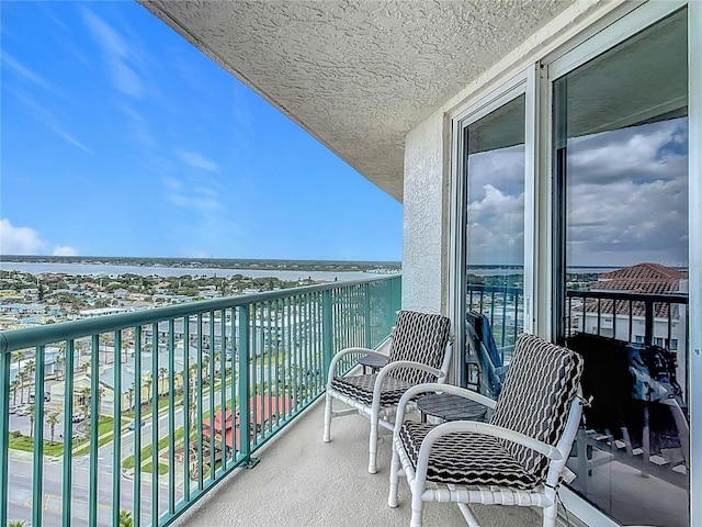 2055 S Atlantic Ave Unit 1410, Daytona Beach Shores, FL 32118 - balcony with a water view