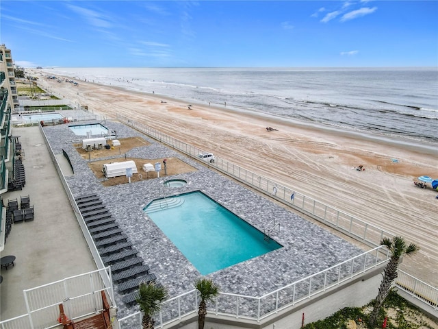2055 S Atlantic Ave Unit 1410, Daytona Beach Shores, FL 32118 - drone / aerial view of a pool and extended coastline