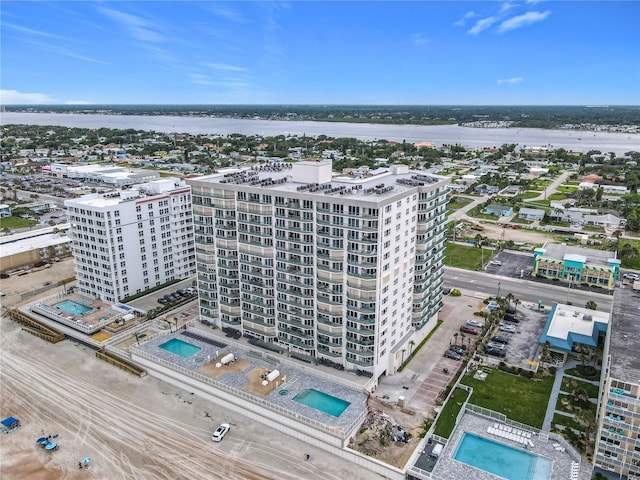 2055 S Atlantic Ave Unit 1410, Daytona Beach Shores, FL 32118 - bird's eye view of a pool area