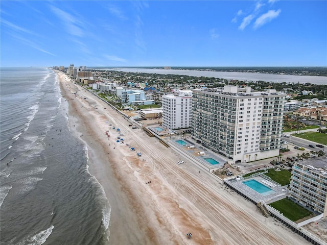 2055 S Atlantic Ave Unit 1410, Daytona Beach Shores, FL 32118 - drone / aerial view of extended coastline and a pool area