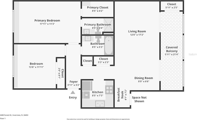 2400 Forest Dr Unit 219, Inverness, FL 34453 - view of home floor plan