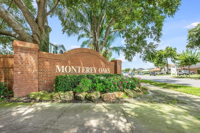 100 Monterey Oaks Dr, Sanford, FL 32771 - community sign with a residential view