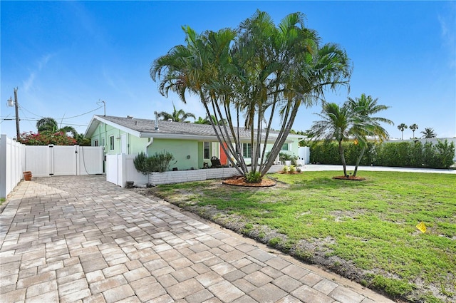 231 Ocean Blvd, Satellite Beach, FL 32937 - ranch-style home with a gate, stucco siding, and driveway