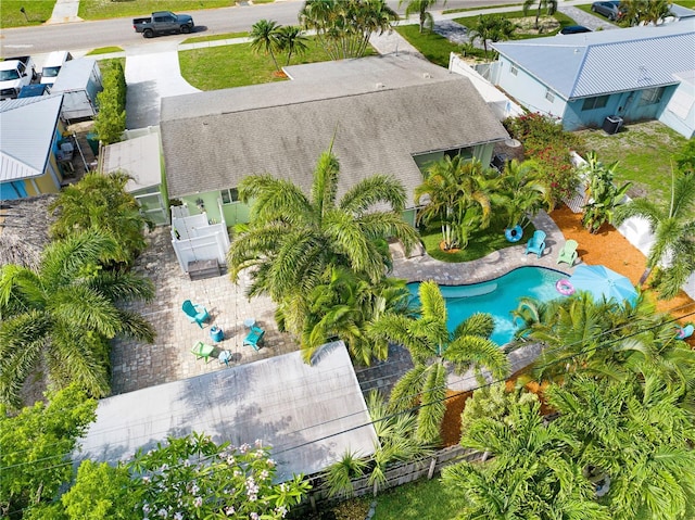 231 Ocean Blvd, Satellite Beach, FL 32937 - view from above of property featuring a pool