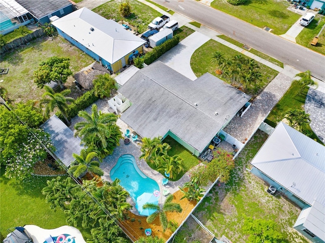 231 Ocean Blvd, Satellite Beach, FL 32937 - bird's eye view of a pool