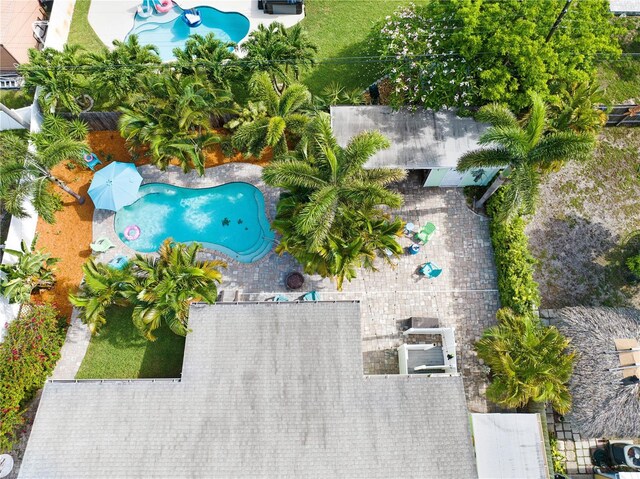 231 Ocean Blvd, Satellite Beach, FL 32937 - drone / aerial view of a pool area