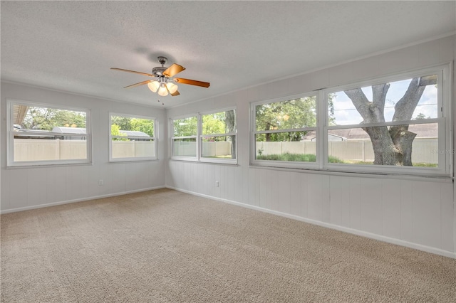 879 Tamerlane St, Deltona, FL 32725 - unfurnished sunroom featuring carpet flooring and a textured ceiling