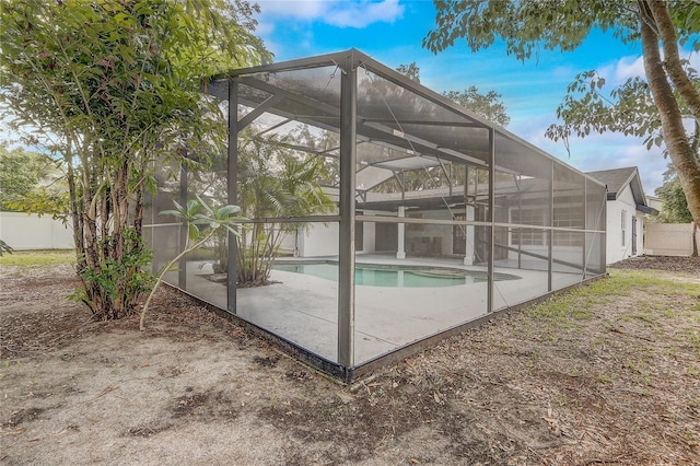 1921 Heathwood Dr, Winter Park, FL 32792 - view of swimming pool featuring a patio and a lanai