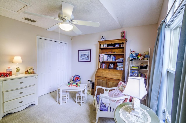 2031 Wekiva Reserve Blvd, Apopka, FL 32703 - office space featuring a ceiling fan, light carpet, and a textured ceiling