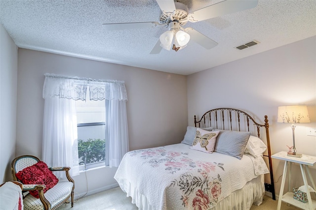 2031 Wekiva Reserve Blvd, Apopka, FL 32703 - bedroom featuring light colored carpet, ceiling fan, and a textured ceiling
