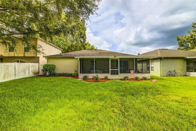 2031 Wekiva Reserve Blvd, Apopka, FL 32703 - back of property with a sunroom and stucco siding